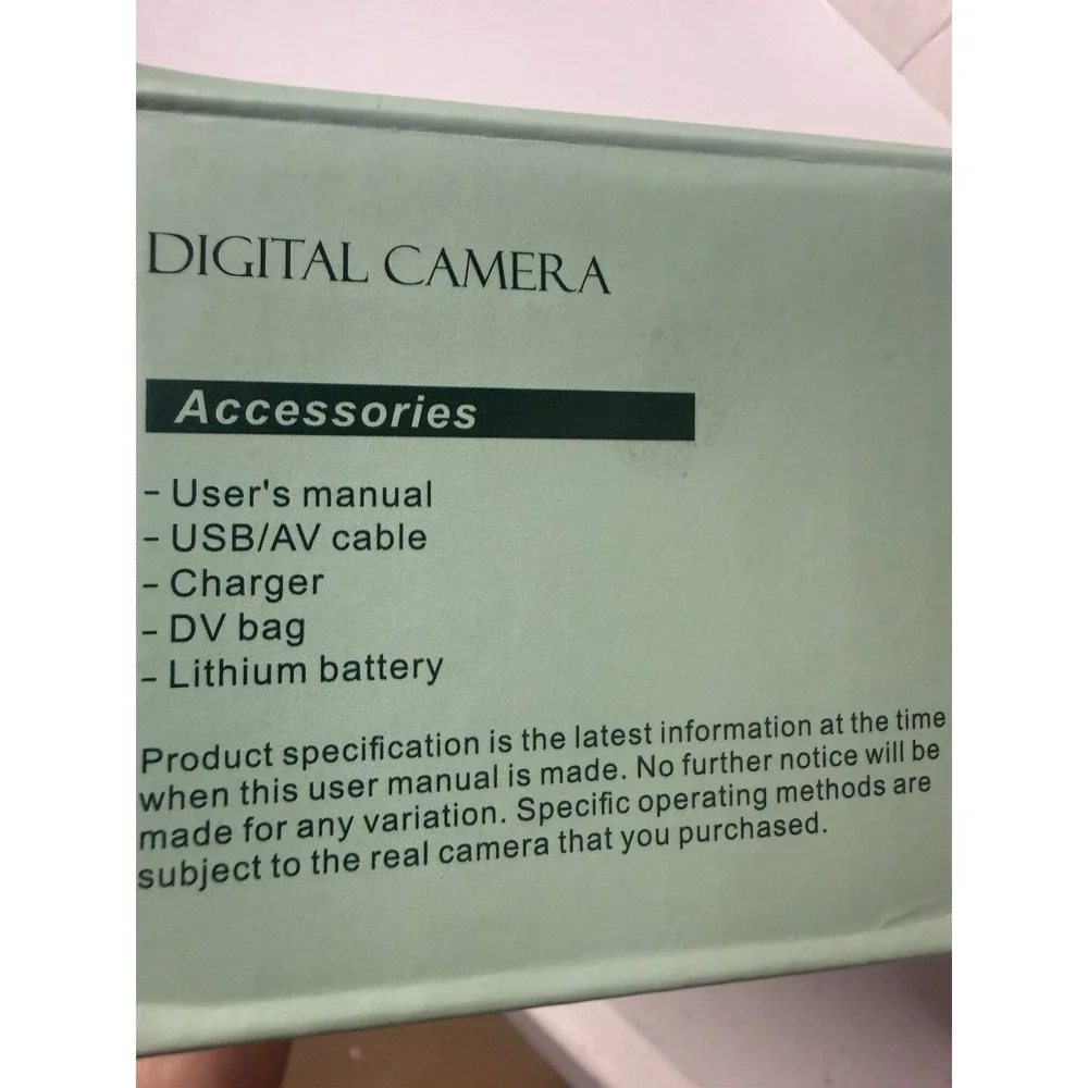 Digital Camera, 1080P Full HD Compact Camera 36MP Vlogging Camera with 16X Zoom